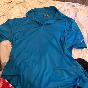 mens large blue Callaway colored golf shirt